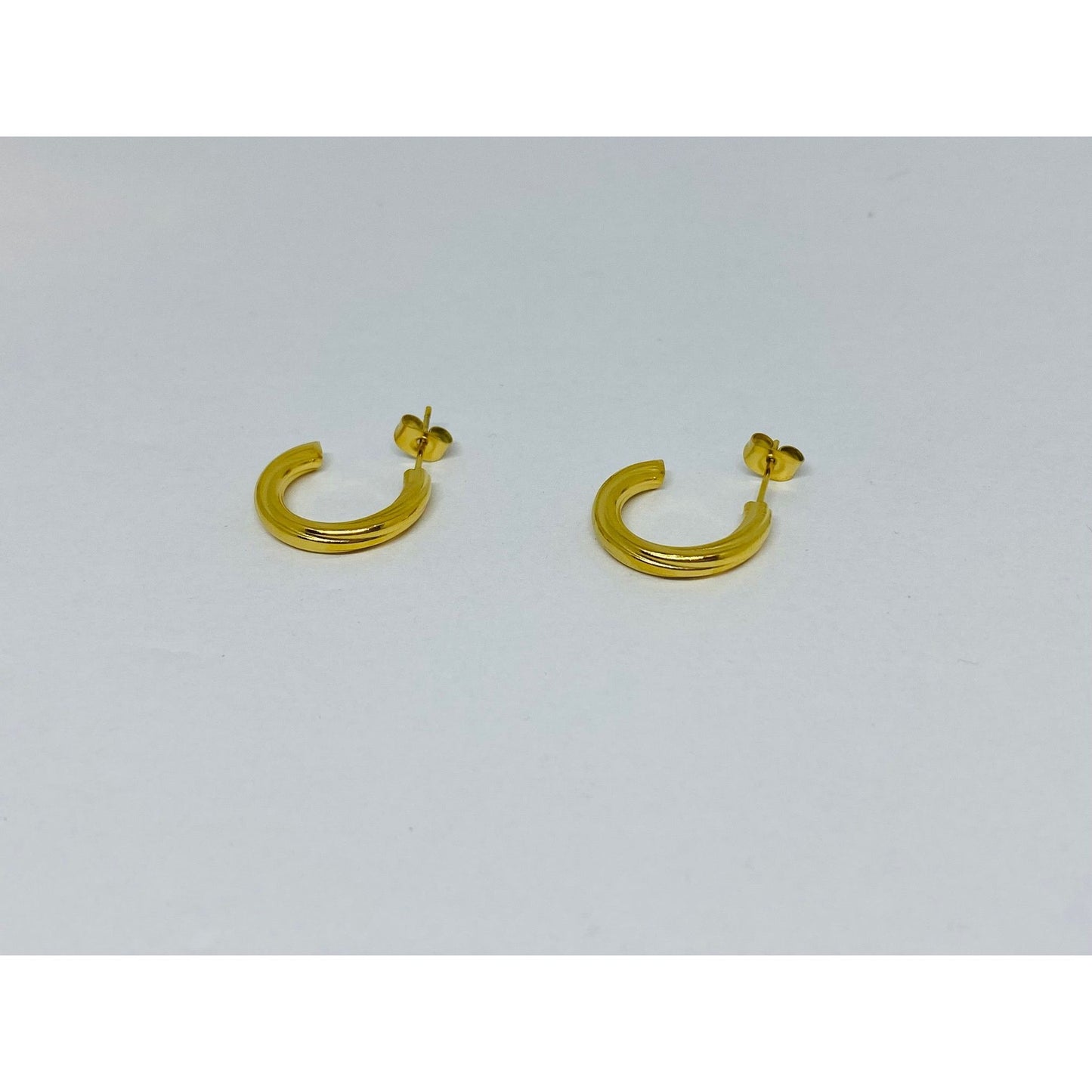 Bijoux Sergent - boucle d'oreille créole en acier inoxydable doré