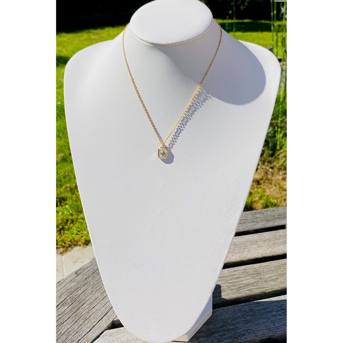 Bijoux Sergent - collier en acier inoxydable doré - pendentif étoile