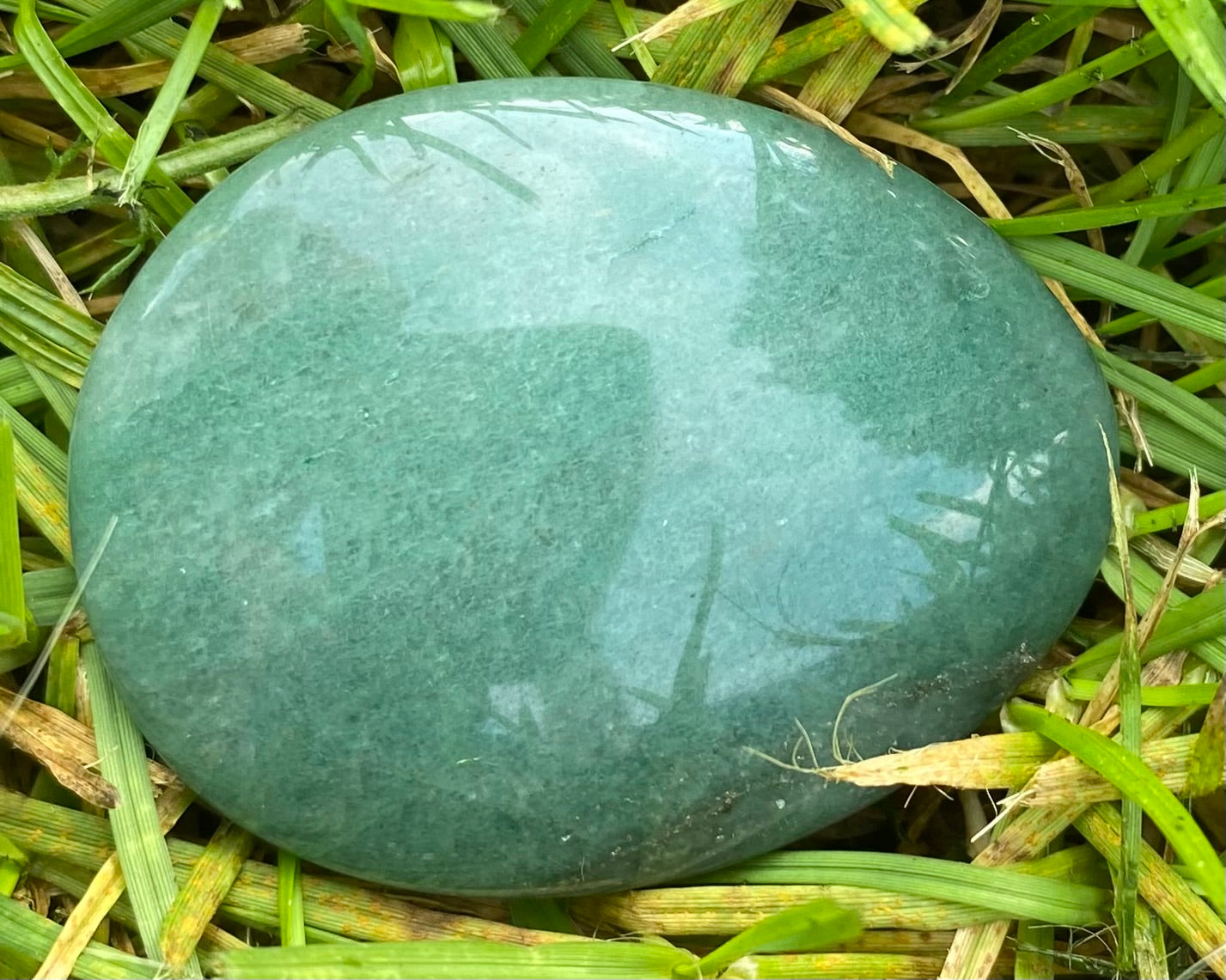 Bijoux Sergent - galet aventurine verte