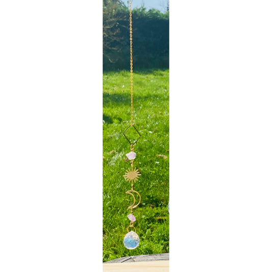 Bijoux Sergent -  attrape soleil - suncatcher - soleil et la lune - améthyste