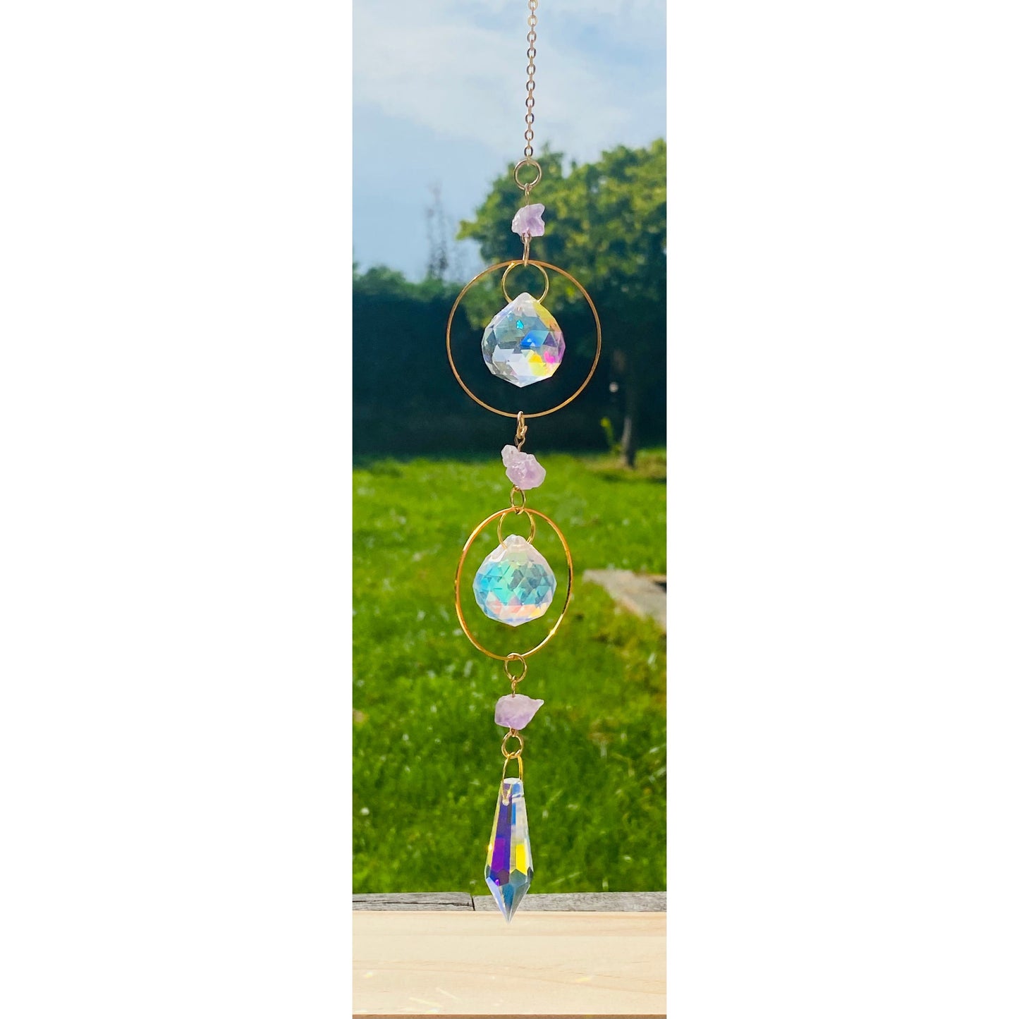 Bijoux Sergent -  attrape soleil - suncatcher - améthyste