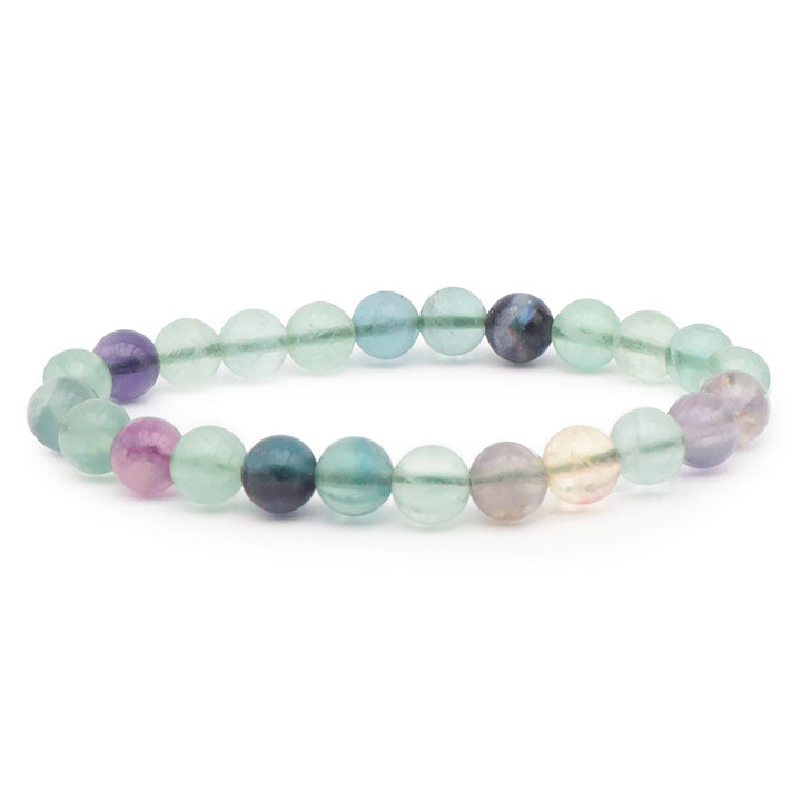 Bijoux Sergent - bracelet boule fluorite fluorine 08 mm